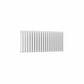 Double / White / 550 x 1180 mm Reina Neva Horizontal White and Anthracite Designer Steel Radiator