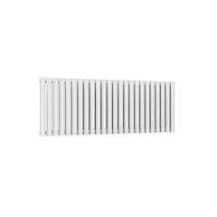 Double / White / 550 x 1416 mm Reina Neva Horizontal White and Anthracite Designer Steel Radiator