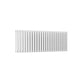 Double / White / 550 x 1416 mm Reina Neva Horizontal White and Anthracite Designer Steel Radiator