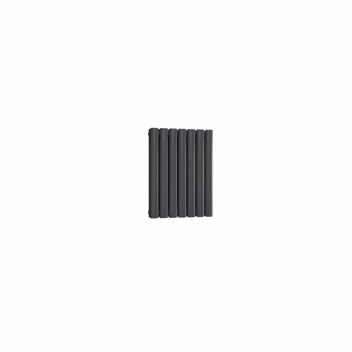 Double / Anthracite / 550 x 413 mm Reina Neva Horizontal White and Anthracite Designer Steel Radiator