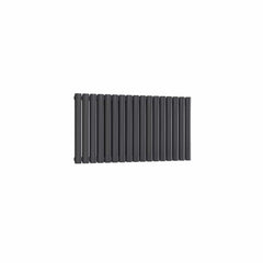 Double / Anthracite / 550 x 1003 mm Reina Neva Horizontal White and Anthracite Designer Steel Radiator