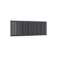 Double / Anthracite / 550 x 1416 mm Reina Neva Horizontal White and Anthracite Designer Steel Radiator