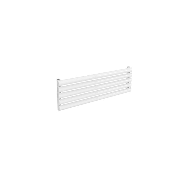 Single / White / 295 x 1000 mm Reina Nevah Mild Steel Designer Radiator Horizontal