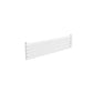 Single / White / 295 x 1200 mm Reina Nevah Mild Steel Designer Radiator Horizontal