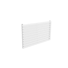 Single / White / 590 x 1000 mm Reina Nevah Mild Steel Designer Radiator Horizontal