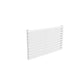 Single / White / 590 x 1000 mm Reina Nevah Mild Steel Designer Radiator Horizontal