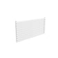 Single / White / 590 x 1200 mm Reina Nevah Mild Steel Designer Radiator Horizontal