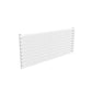 Single / White / 590 x 1400 mm Reina Nevah Mild Steel Designer Radiator Horizontal