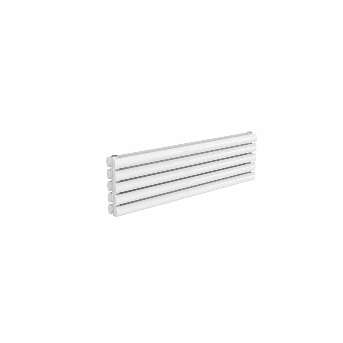 Double / White / 295 x 1000 mm Reina Nevah Mild Steel Designer Radiator Horizontal