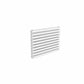 Double / White / 590 x 800 mm Reina Nevah Mild Steel Designer Radiator Horizontal