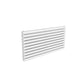 Double / White / 590 x 1200 mm Reina Nevah Mild Steel Designer Radiator Horizontal