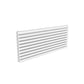 Double / White / 590 x 1400 mm Reina Nevah Mild Steel Designer Radiator Horizontal