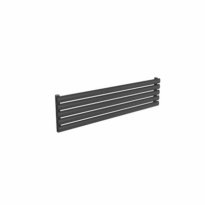 Single / Anthracite / 295 x 1200 mm Reina Nevah Mild Steel Designer Radiator Horizontal