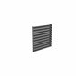 Single / Anthracite / 590 x 600 mm Reina Nevah Mild Steel Designer Radiator Horizontal