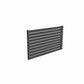 Single / Anthracite / 590 x 1000 mm Reina Nevah Mild Steel Designer Radiator Horizontal