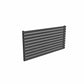 Single / Anthracite / 590 x 1200 mm Reina Nevah Mild Steel Designer Radiator Horizontal