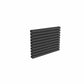 Double / Anthracite / 590 x 800 mm Reina Nevah Mild Steel Designer Radiator Horizontal