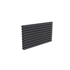 Double / Anthracite / 590 x 1000 mm Reina Nevah Mild Steel Designer Radiator Horizontal