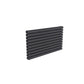 Double / Anthracite / 590 x 1000 mm Reina Nevah Mild Steel Designer Radiator Horizontal