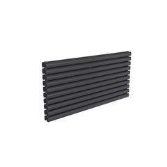 Double / Anthracite / 590 x 1200 mm Reina Nevah Mild Steel Designer Radiator Horizontal