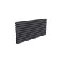 Double / Anthracite / 590 x 1200 mm Reina Nevah Mild Steel Designer Radiator Horizontal
