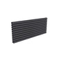 Double / Anthracite / 590 x 1400 mm Reina Nevah Mild Steel Designer Radiator Horizontal