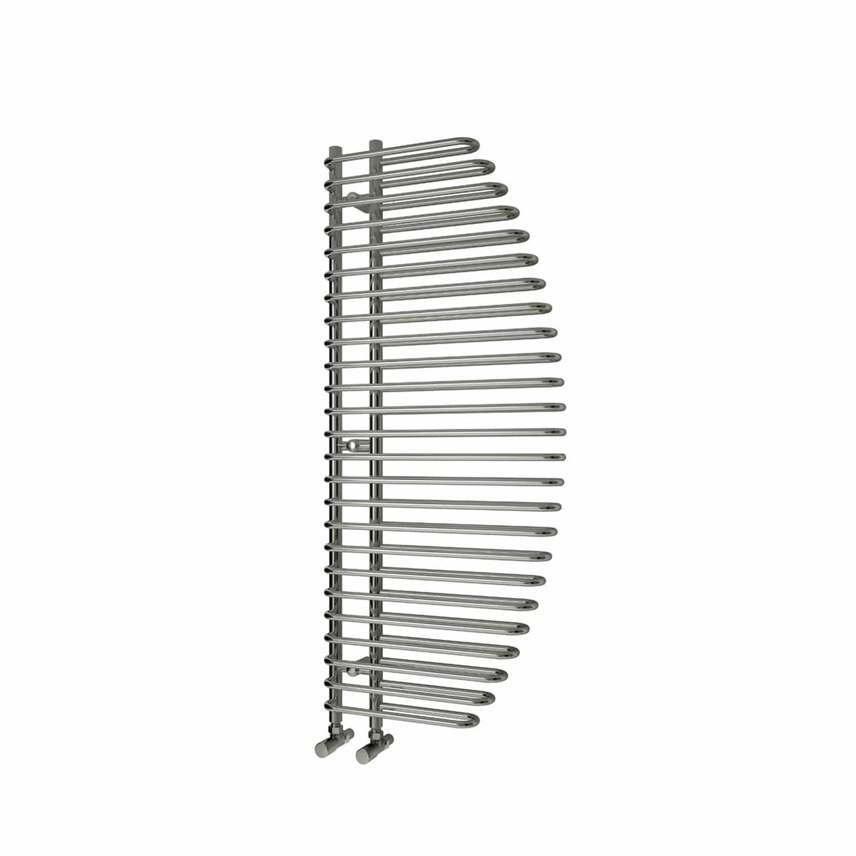 Reina Nola Vertical Designer Chrome Towel Rail Steel Radiator