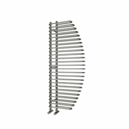 Reina Nola Vertical Designer Chrome Towel Rail Steel Radiator