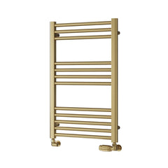 800 x 500 mm Reina Ottone Brushed Brass Flat Designer Towel Rail