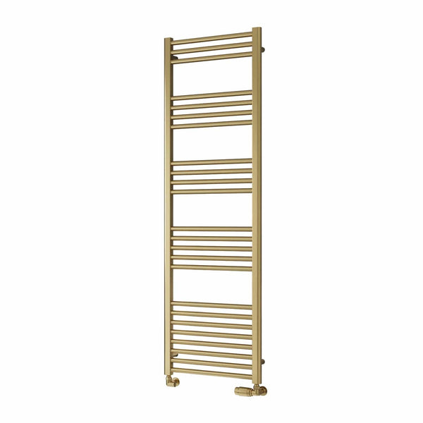 1600 x 500 mm Reina Ottone Brushed Brass Flat Designer Towel Rail
