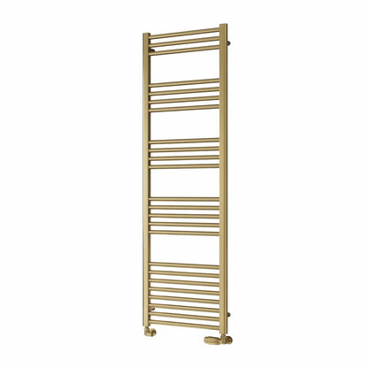 1600 x 500 mm Reina Ottone Brushed Brass Flat Designer Towel Rail