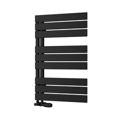 Black / 823 x 550mm Reina Pettino Vertical Mild Steel Designer Radiator