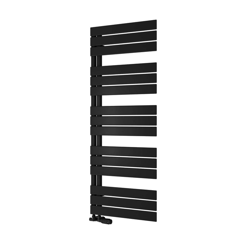 Black / 1424 x 550mm Reina Pettino Vertical Mild Steel Designer Radiator