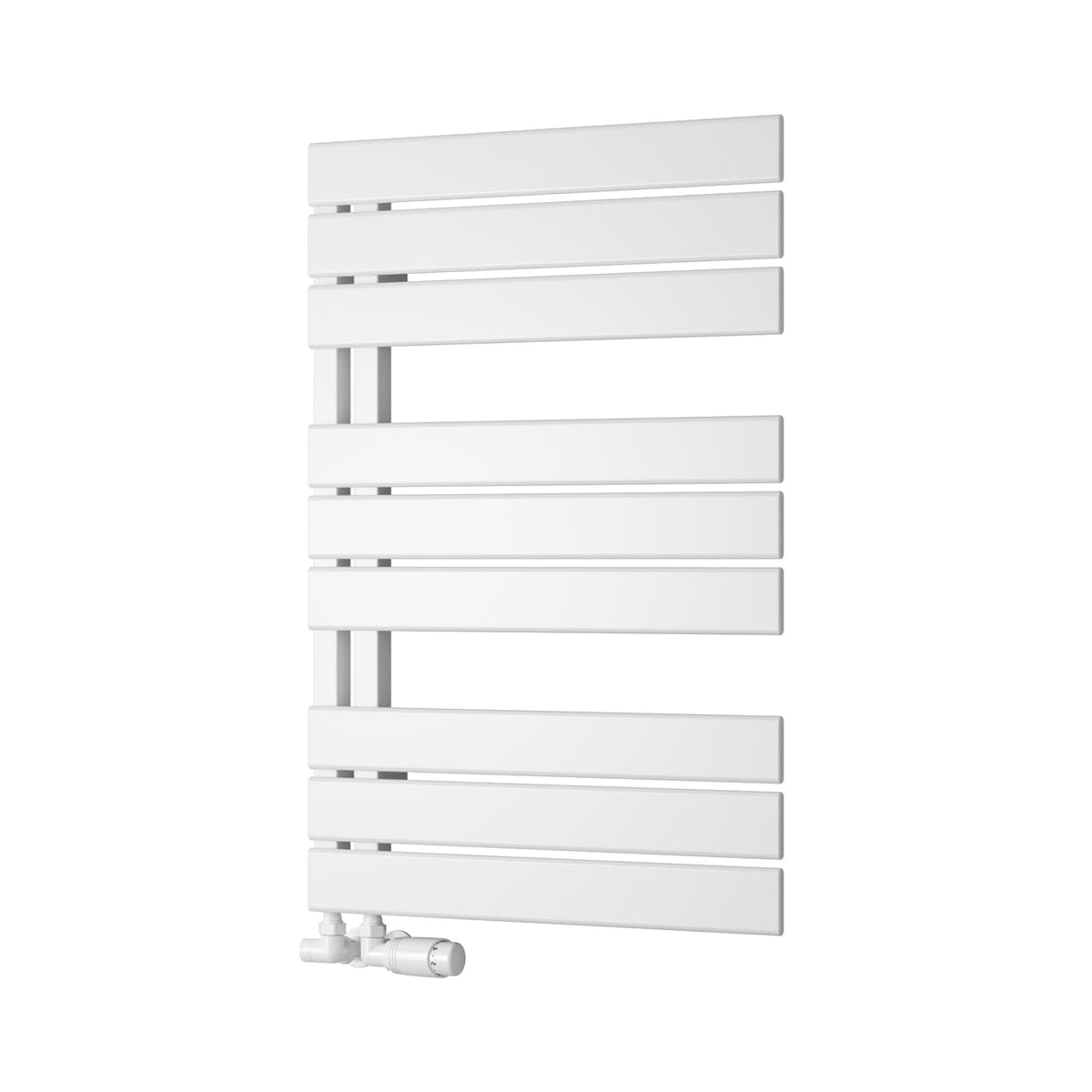 White / 823 x 550mm Reina Pettino Vertical Mild Steel Designer Radiator