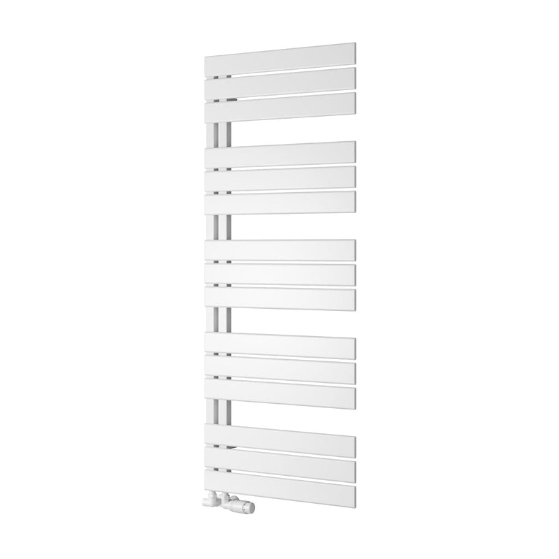 White / 1424 x 550mm Reina Pettino Vertical Mild Steel Designer Radiator