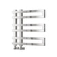 Chrome / 530 x 530mm Reina Pietra Mild Steel Chrome and Anthracite Vertical Designer Radiator