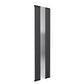 Black Reina Reflect Vertical Steel Designer Radiator