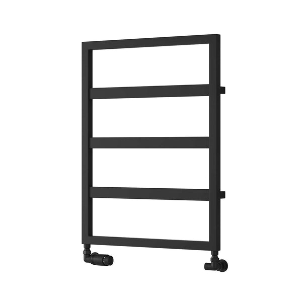 Black / 740 x 450mm Reina Rezzo Mild Steel Vertical Designer Radiator