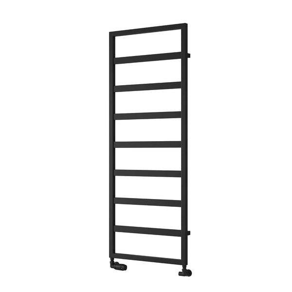 Black / 1460 x 450mm Reina Rezzo Mild Steel Vertical Designer Radiator