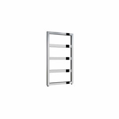 Chrome / 740 x 450mm Reina Rezzo Mild Steel Vertical Designer Radiator
