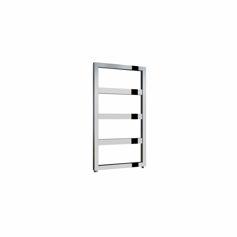 Chrome / 740 x 450mm Reina Rezzo Mild Steel Vertical Designer Radiator