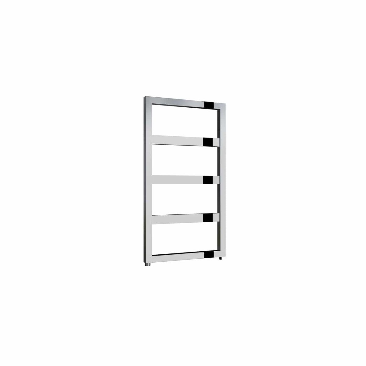 Chrome / 740 x 450mm Reina Rezzo Mild Steel Vertical Designer Radiator