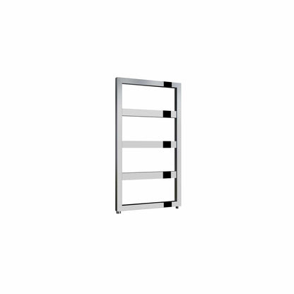 Chrome / 740 x 450mm Reina Rezzo Mild Steel Vertical Designer Radiator