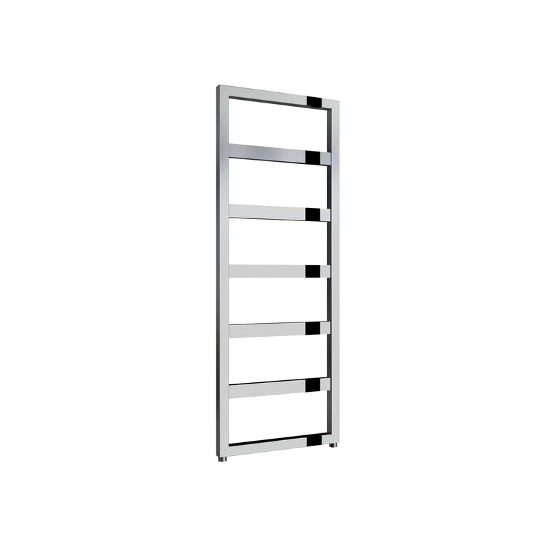 Chrome / 1100 x 450mm Reina Rezzo Mild Steel Vertical Designer Radiator