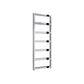 Chrome / 1100 x 450mm Reina Rezzo Mild Steel Vertical Designer Radiator