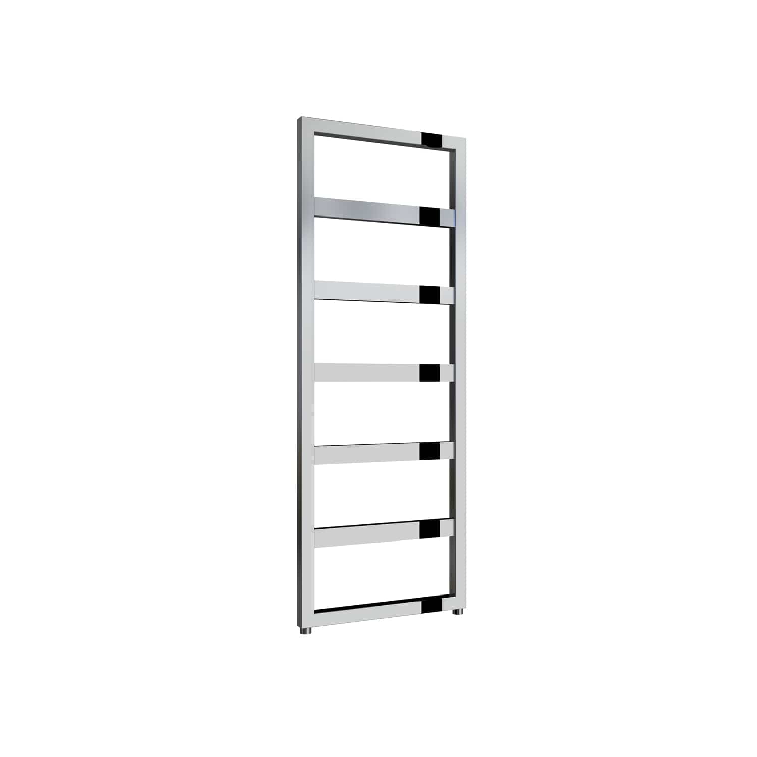 Chrome / 1100 x 450mm Reina Rezzo Mild Steel Vertical Designer Radiator