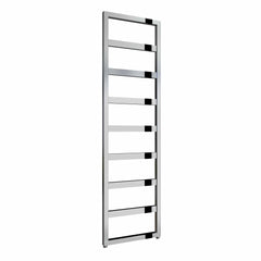 Chrome / 1460 x 450mm Reina Rezzo Mild Steel Vertical Designer Radiator