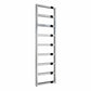 Chrome / 1460 x 450mm Reina Rezzo Mild Steel Vertical Designer Radiator