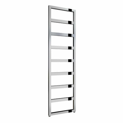 Chrome / 1460 x 450mm Reina Rezzo Mild Steel Vertical Designer Radiator