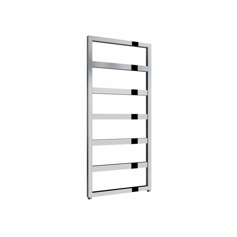 Chrome / 1100 x 550mm Reina Rezzo Mild Steel Vertical Designer Radiator